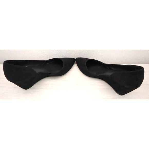 Kenneth Cole Reaction Sz 7.5M Black Microsuede Eltinn D'Orsay Wedge Pumps - Picture 10 of 12